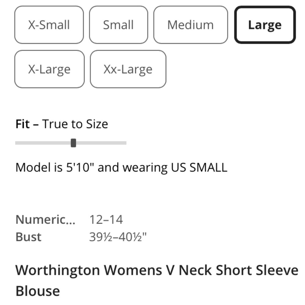 Worthington woman’s Size large puffer sleeve white top. - Picture 4 of 9